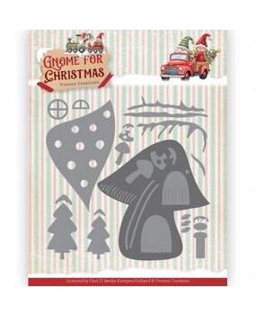 Yvonne Creations Gnome for Christmas Dies Gnome Home (YCD10360)