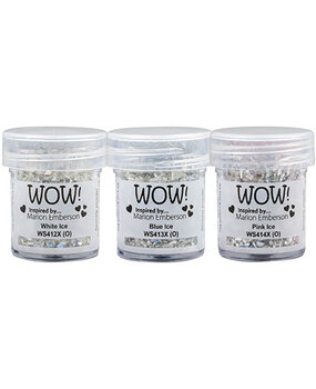 WOW! Trio's Ice Crystal Embossing Powder Set (WOWKT097) WOW! Trio's Ice Crystal Embossing Powder Set (WOWKT097)