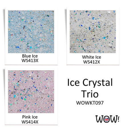WOW! Trio's Ice Crystal Embossing Powder Set (WOWKT097) WOW! Trio's Ice Crystal Embossing Powder Set (WOWKT097)