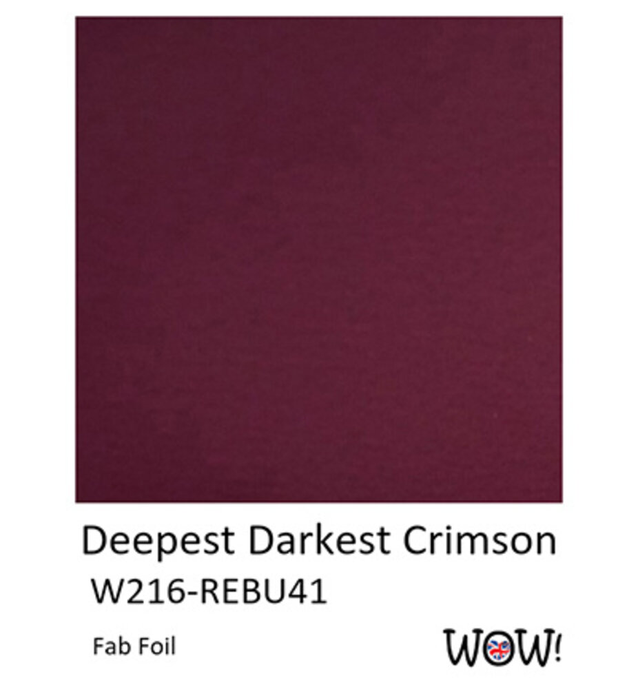 WOW! Deepest Darkest Crimson Fabulous Foil (W216-REBU41) WOW! Deepest Darkest Crimson Fabulous Foil (W216-REBU41)