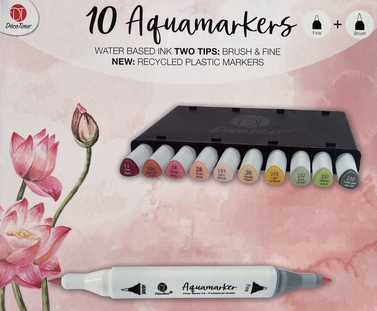 DécoTime 10 Aquamarkers Fruit Pink (3004842) DécoTime 10 Aquamarkers Fruit Pink (3004842)