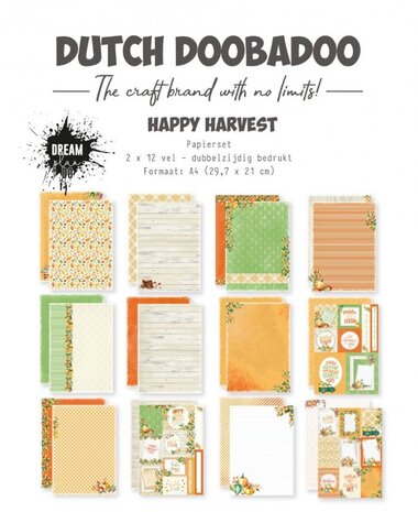Dutch Doobadoo Happy Harvest A4 Paper Pack (473.005.066)