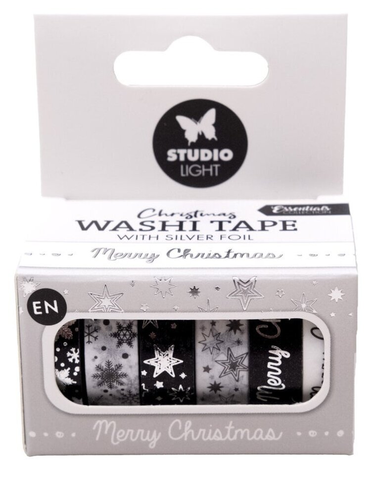 Studio Light Christmas Essentials Washi Tape Silver EN (SL-ES-WASH23) Studio Light Christmas Essentials Washi Tape Silver EN (SL-ES-WASH23)