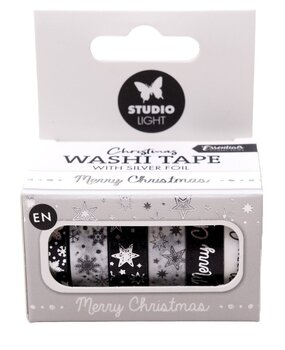 Studio Light Christmas Essentials Washi Tape Silver EN (SL-ES-WASH23)* Studio Light Christmas Essentials Washi Tape Silver EN (SL-ES-WASH23)*