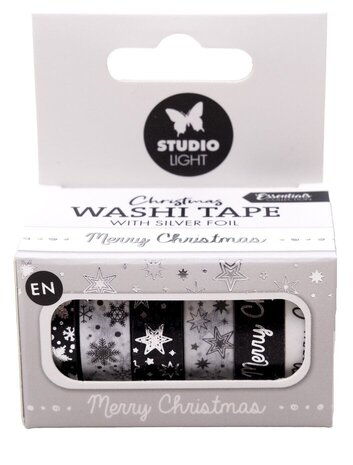 Studio Light Christmas Essentials Washi Tape Silver EN (SL-ES-WASH23) Studio Light Christmas Essentials Washi Tape Silver EN (SL-ES-WASH23)