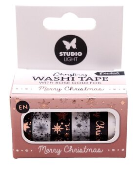 Studio Light Christmas Essentials Washi Tape Rose Gold EN (SL-ES-WASH24)* Studio Light Christmas Essentials Washi Tape Rose Gold EN (SL-ES-WASH24)*