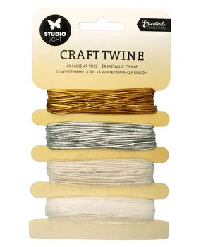 Studio Light Essentials Craft Twine/Hemp Cord/Organza Ribbon (SL-ES-RIB11) Studio Light Essentials Craft Twine/Hemp Cord/Organza Ribbon (SL-ES-RIB11)