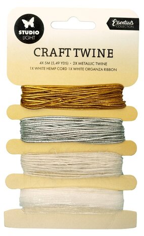 Studio Light Essentials Craft Twine/Hemp Cord/Organza Ribbon (SL-ES-RIB11) Studio Light Essentials Craft Twine/Hemp Cord/Organza Ribbon (SL-ES-RIB11)