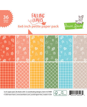 Lawn Fawn Falling Leaves 6x6 Inch Petite Paper Pack (LF3480)