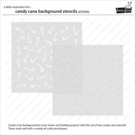 Lawn Fawn Candy Cane Background Stencils (LF3535) Lawn Fawn Candy Cane Background Stencils (LF3535)