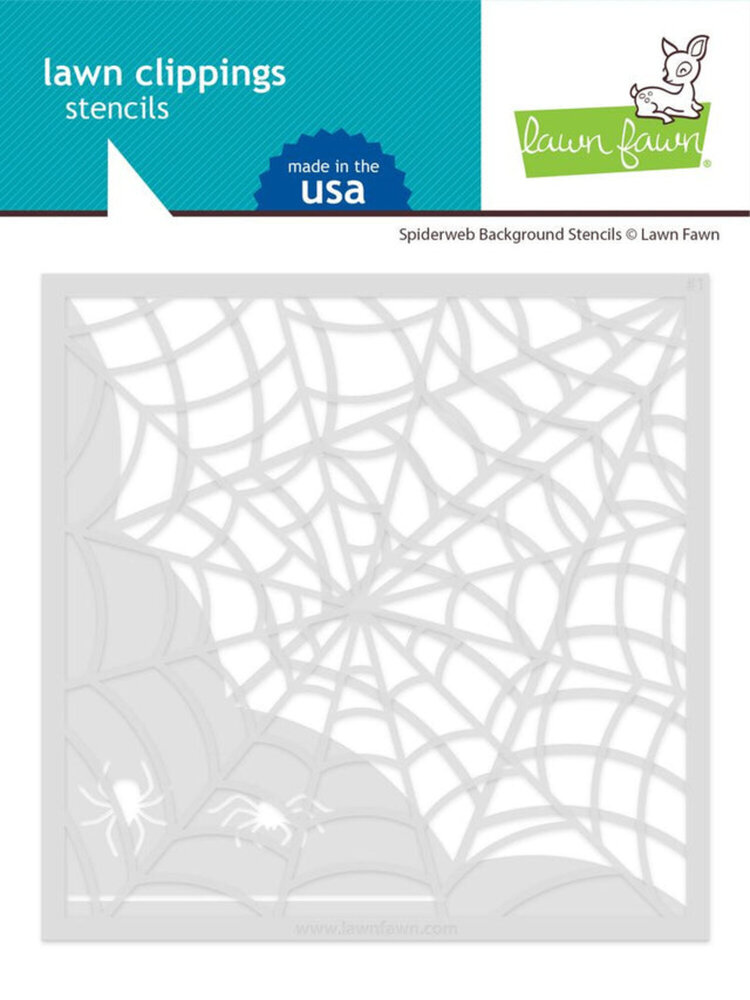 Lawn Fawn Spiderweb Background Stencils (LF3545) Lawn Fawn Spiderweb Background Stencils (LF3545)
