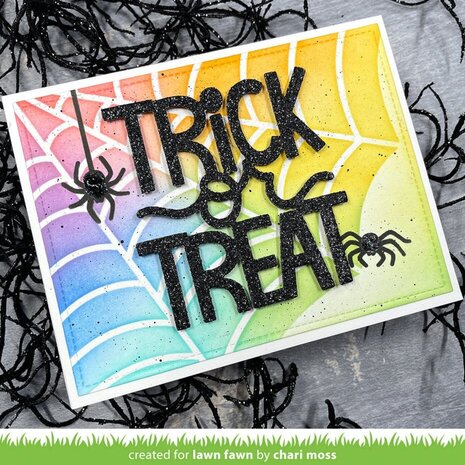 Lawn Fawn Spiderweb Background Stencils (LF3545) Lawn Fawn Spiderweb Background Stencils (LF3545)