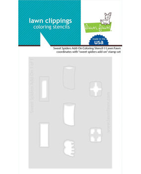 Lawn Fawn Sweet Spiders Add-On Coloring Stencil (LF3557) Lawn Fawn Sweet Spiders Add-On Coloring Stencil (LF3557)