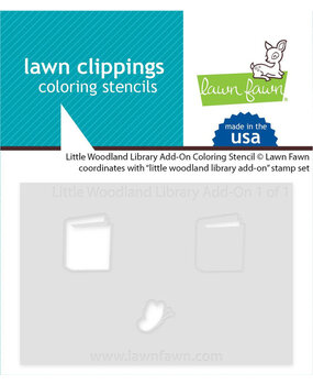 Lawn Fawn Little Woodland Library Add-On Coloring Stencil (LF3561) Lawn Fawn Little Woodland Library Add-On Coloring Stencil (LF3561)