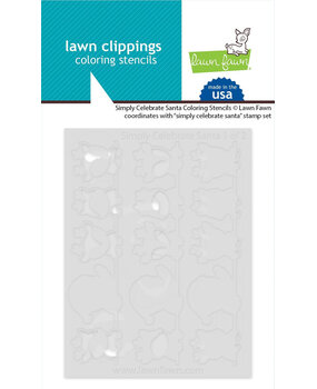 Lawn Fawn Simply Celebrate Santa Coloring Stencils (LF3566)