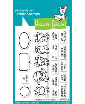 Lawn Fawn Simply Celebrate Santa Clear Stamps (LF3236)
