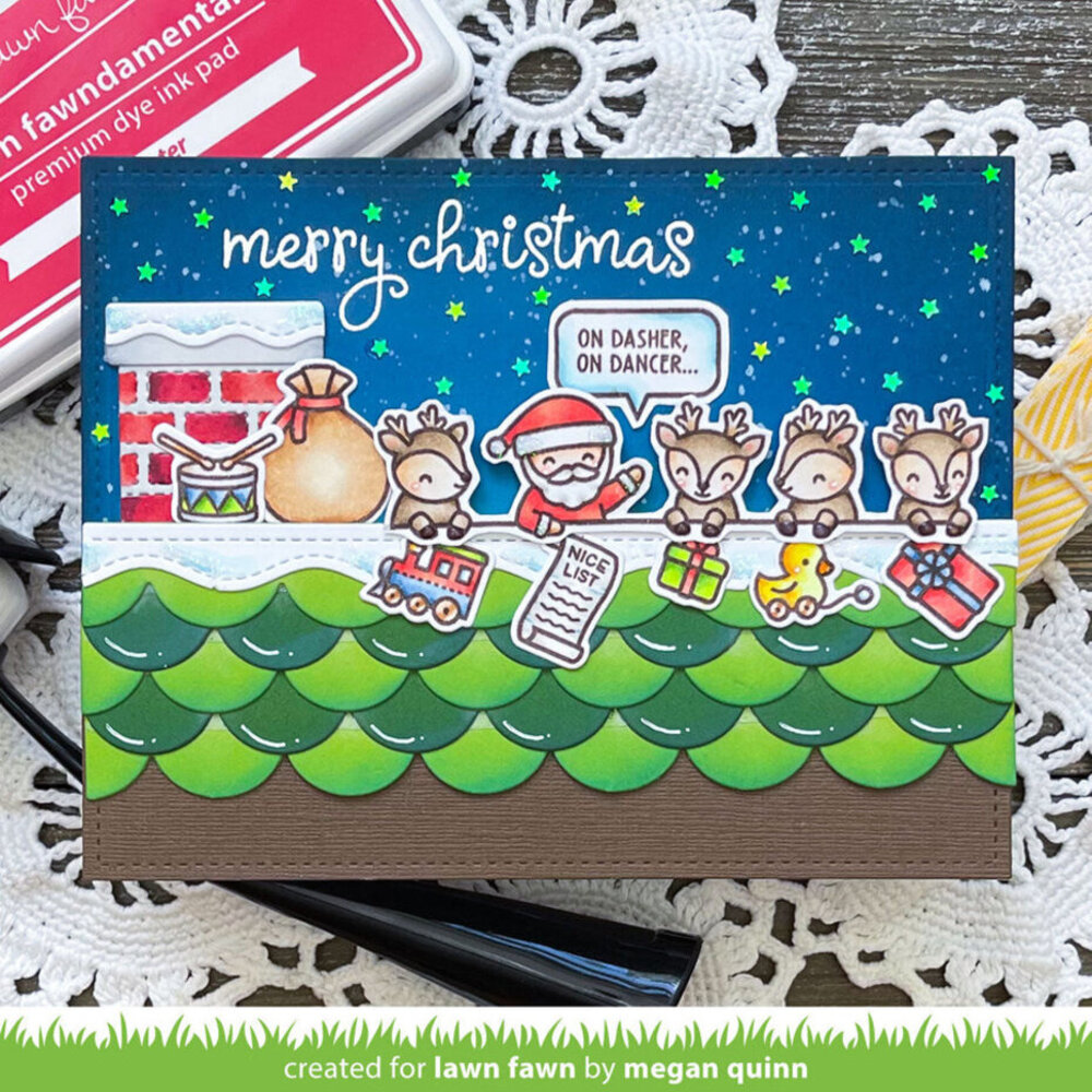 Lawn Fawn Simply Celebrate Santa Clear Stamps (LF3236)