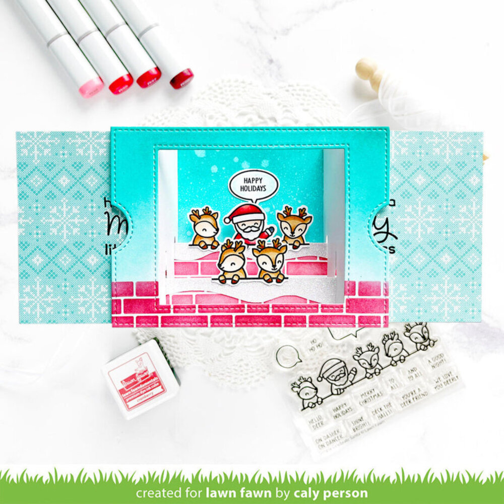 Lawn Fawn Simply Celebrate Santa Clear Stamps (LF3236)