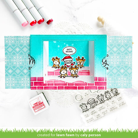 Lawn Fawn Simply Celebrate Santa Clear Stamps (LF3236)