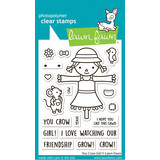 Lawn Fawn You Crow Girl Clear Stamps (LF3490)