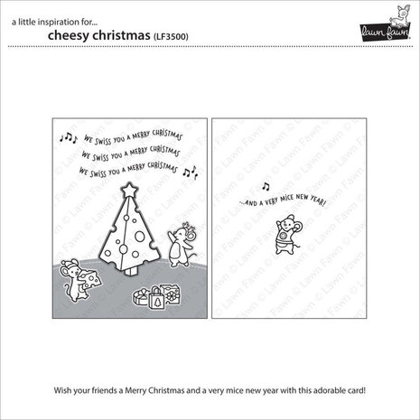 Lawn Fawn Cheesy Christmas Clear Stamps (LF3500) Lawn Fawn Cheesy Christmas Clear Stamps (LF3500)
