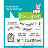 Lawn Fawn Cheesy Christmas Add-On Clear Stamps (LF3502)