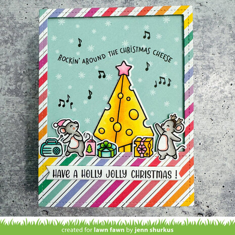 Lawn Fawn Cheesy Christmas Add-On Clear Stamps (LF3502) Lawn Fawn Cheesy Christmas Add-On Clear Stamps (LF3502)