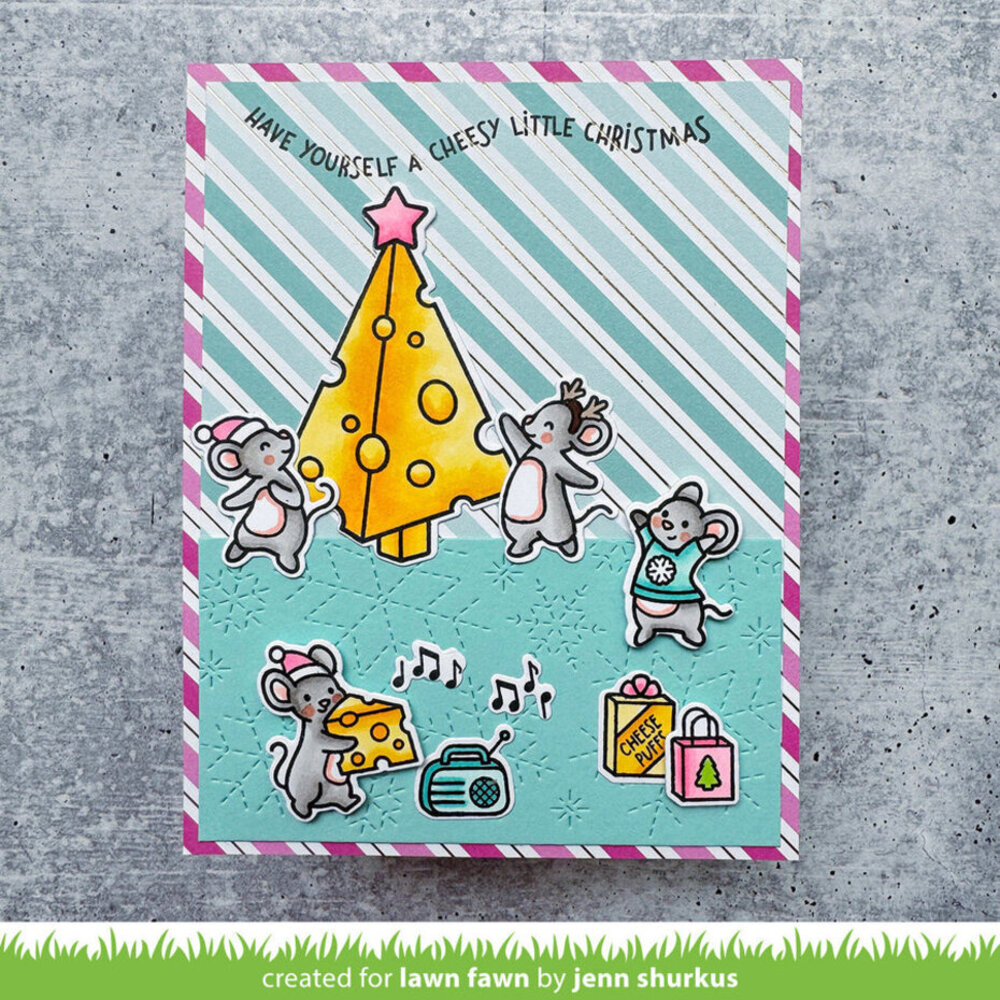 Lawn Fawn Cheesy Christmas Add-On Clear Stamps (LF3502) Lawn Fawn Cheesy Christmas Add-On Clear Stamps (LF3502)