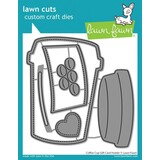 Lawn Fawn Coffee Cup Gift Card Holder Dies (LF3514)