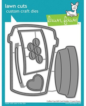 Lawn Fawn Coffee Cup Gift Card Holder Dies (LF3514) Lawn Fawn Coffee Cup Gift Card Holder Dies (LF3514)