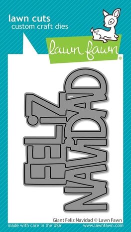 Lawn Fawn Giant Feliz Navidad Dies (LF3516)