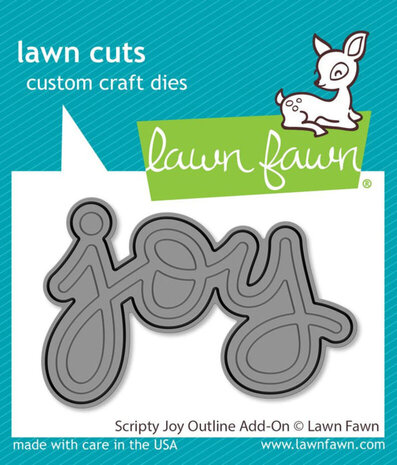 Lawn Fawn Scripty Joy Outline Add-On Dies (LF3520)