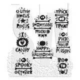 Stampers Anonymous Cling Stamps Halloween Whatnots (CMS491)
