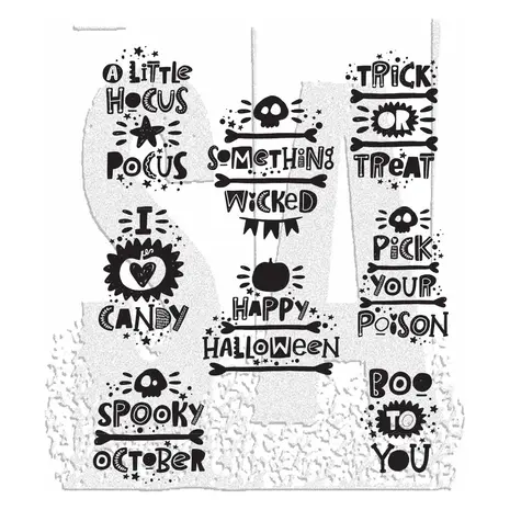 Stampers Anonymous Cling Stamps Halloween Whatnots (CMS491) Stampers Anonymous Cling Stamps Halloween Whatnots (CMS491)