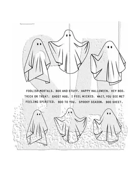 Stampers Anonymous Cling Stamps Spooky Spirits (CMS492)