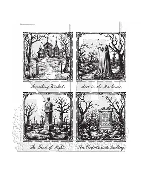 Stampers Anonymous Cling Stamps Framed Frights (CMS494) Stampers Anonymous Cling Stamps Framed Frights (CMS494)