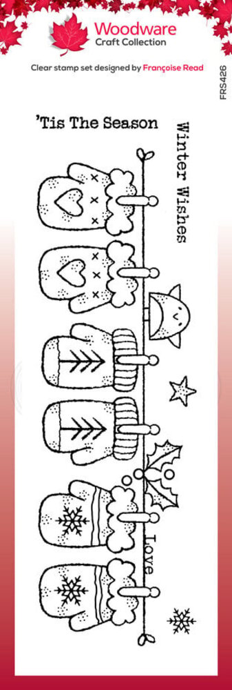 Woodware Winter Mittens Clear Stamps (FRS426)