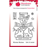 Woodware Wooden Snowman Clear Stamps (FRS1060)