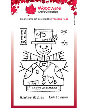 Woodware Wooden Snowman Clear Stamps (FRS1060) Woodware Wooden Snowman Clear Stamps (FRS1060)