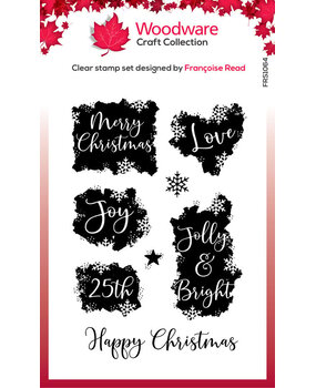 Woodware Christmas Patches Clear Stamps (FRS1064)
