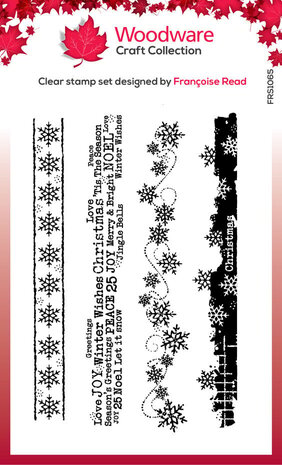 Woodware Christmas Borders Clear Stamps (FRS1065) Woodware Christmas Borders Clear Stamps (FRS1065)