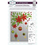 Creative Expressions Poinsettias & Baubles Companion Colouring Stencil (CEST169)