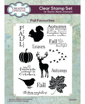 Creative Expressions Taylor Made Journals A5 Clear Stamp Fall Favourites (CEC1109) Creative Expressions Taylor Made Journals A5 Clear Stamp Fall Favourites (CEC1109)