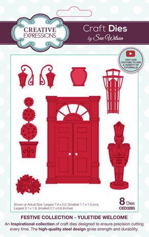 Creative Expressions Sue Wilson Craft Die Yuletide Welcome (CED3285) Creative Expressions Sue Wilson Craft Die Yuletide Welcome (CED3285)