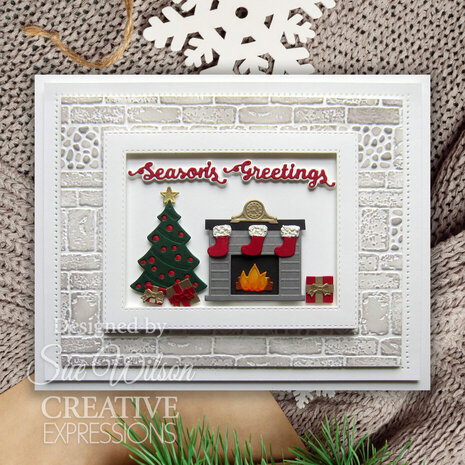 Creative Expressions Sue Wilson Craft Die Cosy Fireside Christmas (CED3287)