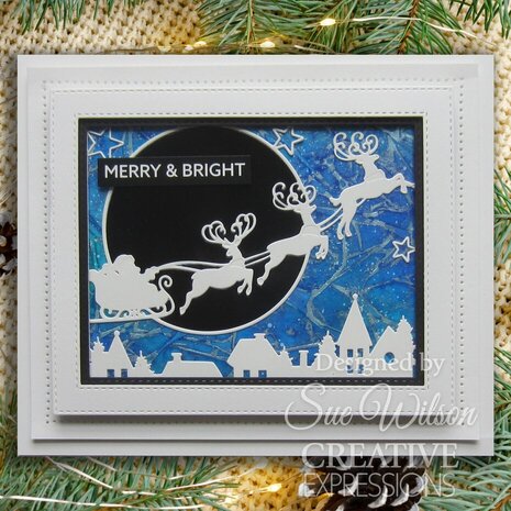 Creative Expressions Sue Wilson Craft Die Moonlight Sleigh Cover Plate (CED3289)