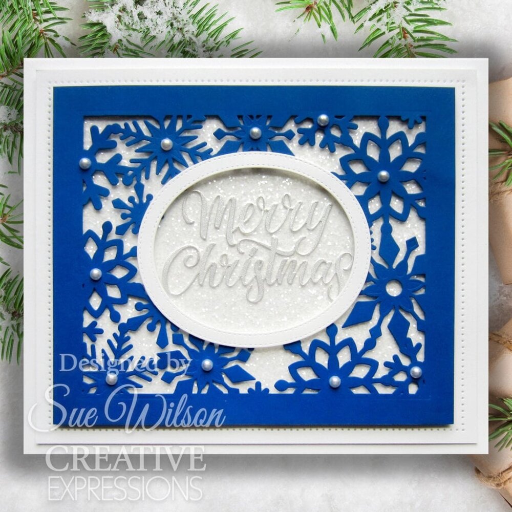 Creative Expressions Sue Wilson Craft Die Snowflake Floating Frame (CED3292) Creative Expressions Sue Wilson Craft Die Snowflake Floating Frame (CED3292)