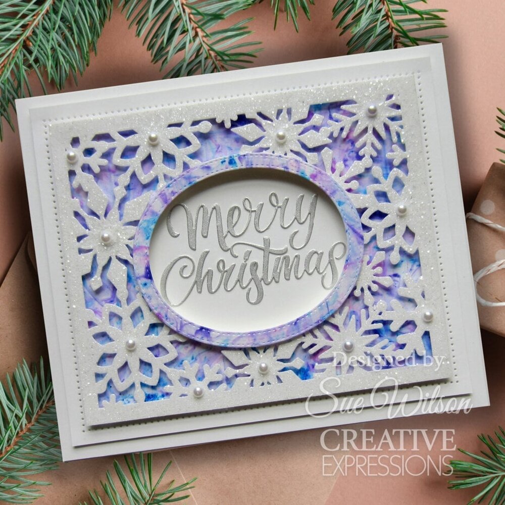 Creative Expressions Sue Wilson Craft Die Snowflake Floating Frame (CED3292) Creative Expressions Sue Wilson Craft Die Snowflake Floating Frame (CED3292)