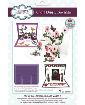 Creative Expressions Sue Wilson Craft Die Pop Up 3D Card Maker B (CED4494) Creative Expressions Sue Wilson Craft Die Pop Up 3D Card Maker B (CED4494)