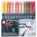 SAKURA Koi Coloring Brush Pens 48 Color Set (XBR-48)
